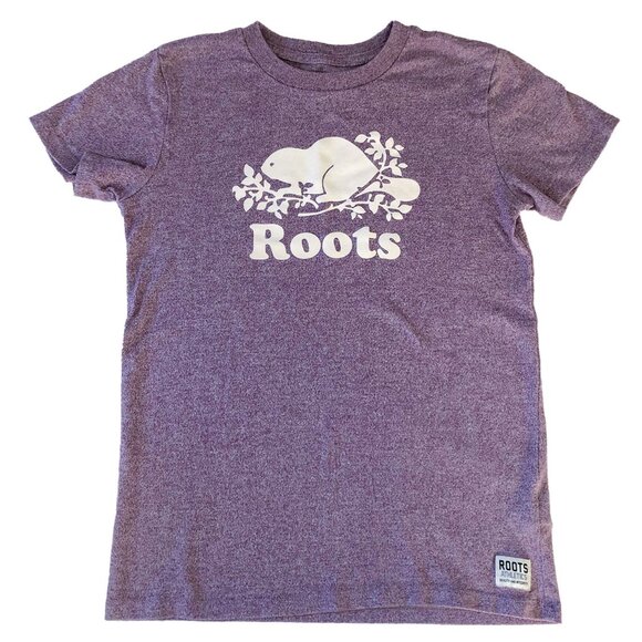Roots Canada - Roots Cooper Beaver T-shirt - XS - Purple - Cotton - Picture 1 of 5
